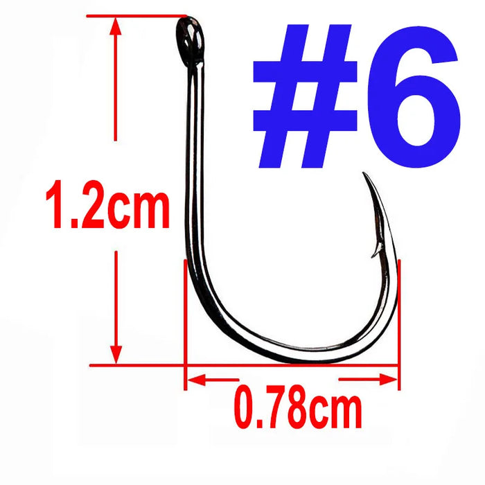 100/50/25 pz Iseama Carp Fishing Hook Offset Circle Hook Single Fly Fishing Jig Hook spinato sea Fishhook Tackle accessori