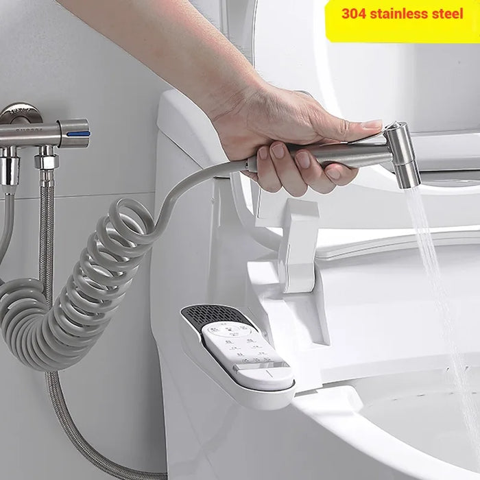 Set spruzzatore per Bidet portatile pistola a spruzzo in acciaio inossidabile 304 doccia wc portatile Bidet rubinetto spruzzatore ugello doccia autopulente