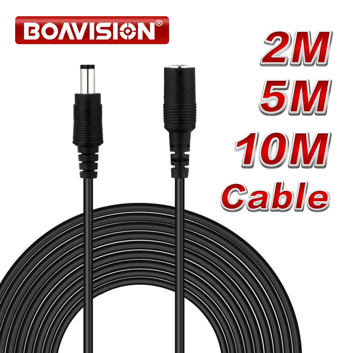 2M 6.56FT/ 5M 16.5FT / 10M 33FT cavo di Prolunga DC 5.5x2.1mm Cavo di Alimentazione Cavo di Prolunga Per Telecamera di Sicurezza CCTV 12 Volt Cavo di Estensione