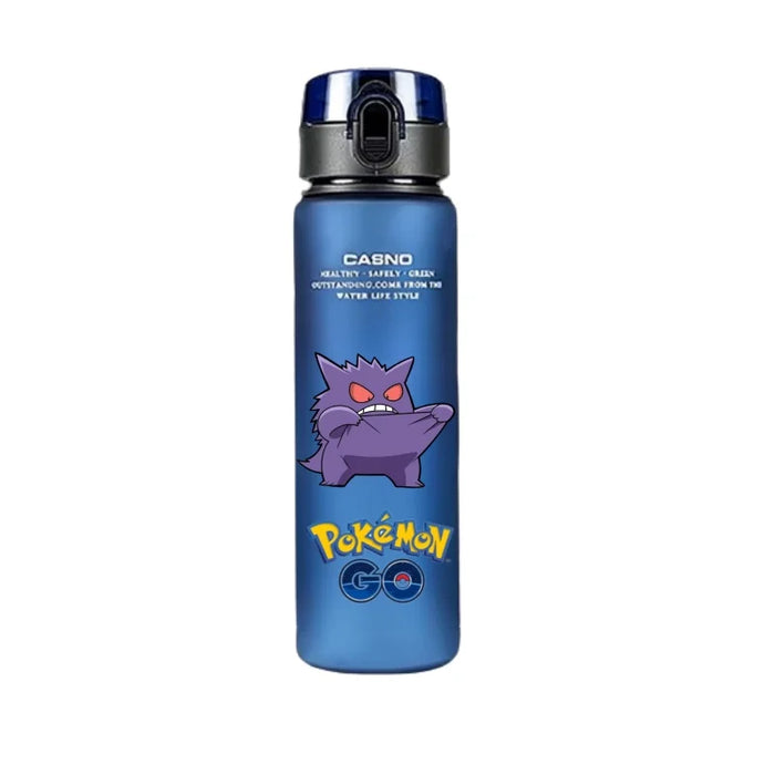 560ML Pokemon Tazza di Acqua Anime Portatile Per Bambini Carino Pikachu Gengar Plastica Sport All'aria Aperta Bottiglia di Acqua di Grande Capacità Regali