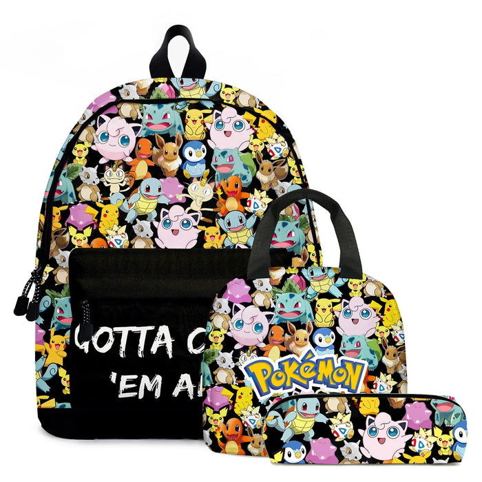 Pokemon School Bags zaini Pikachu Anime figure borse per bambini borsa da viaggio di grande capacità ragazze ragazzi regali di natale giocattoli