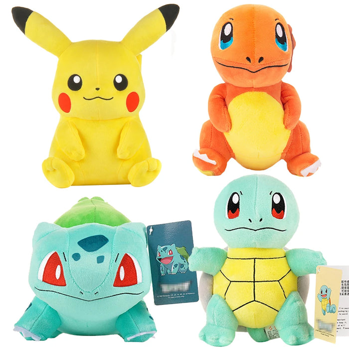 Originale Pokemon peluche Charmander Squirtle Pikachu peluche Bulbasaur Anime peluche