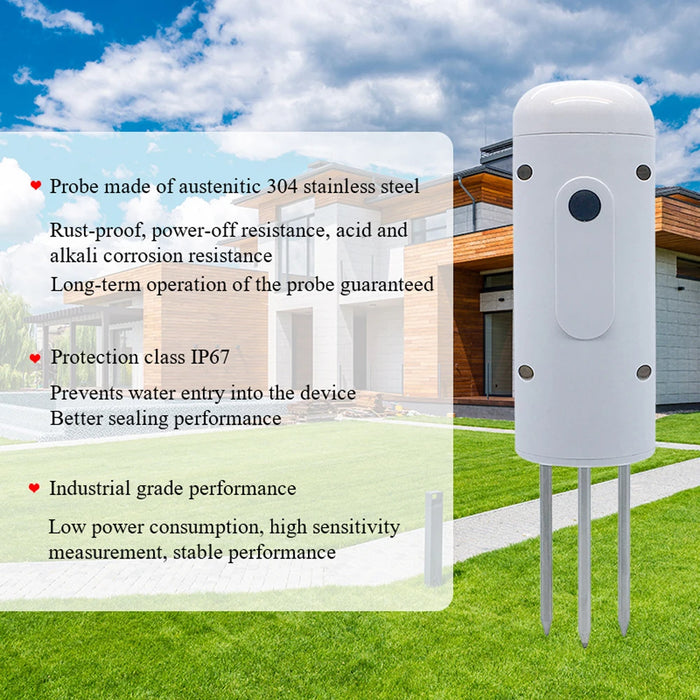 Tuya Smart Zigbee Tester del suolo misuratore di temperatura e umidità termoigrometro impermeabile rilevatore di irrigazione per l'automazione del giardino