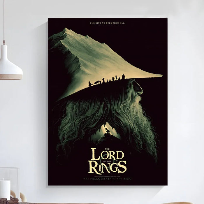 L-Lords of the R-Rings Poster Art arte autoadesiva piccolo Poster Poster di qualità HD Wall Art Painting Study decorazione della parete