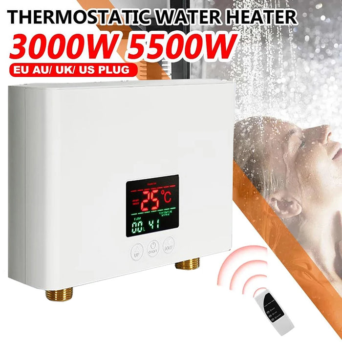 Scaldabagno istantaneo 110V/220V 3000W/5500W riscaldatori elettrici a parete per bagno doccia con acqua calda e riscaldamento della cucina di casa