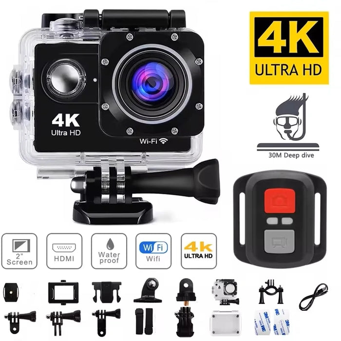 Action Camera Ultra HD 4K/30fps WiFi 2.0 pollici 170D casco impermeabile subacqueo telecamere di registrazione Video Sport Cam