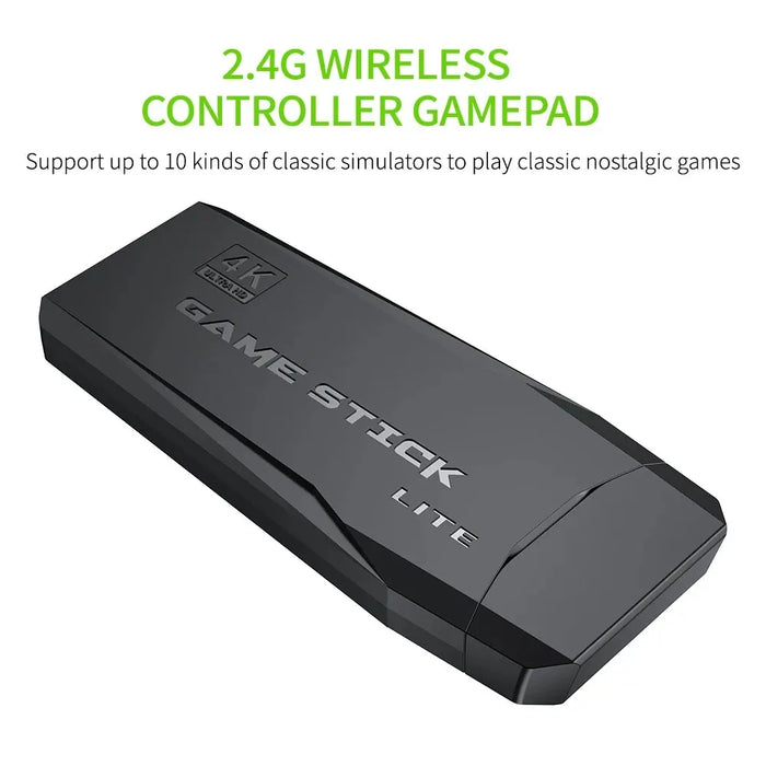 Console per videogiochi 2.4G doppio Controller Wireless Game Stick 4K 20000 giochi 64 32GB giochi retrò per regali di natale per bambini