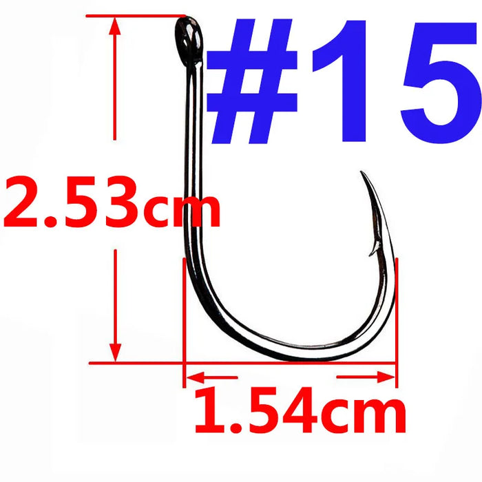 100/50/25 pz Iseama Carp Fishing Hook Offset Circle Hook Single Fly Fishing Jig Hook spinato sea Fishhook Tackle accessori