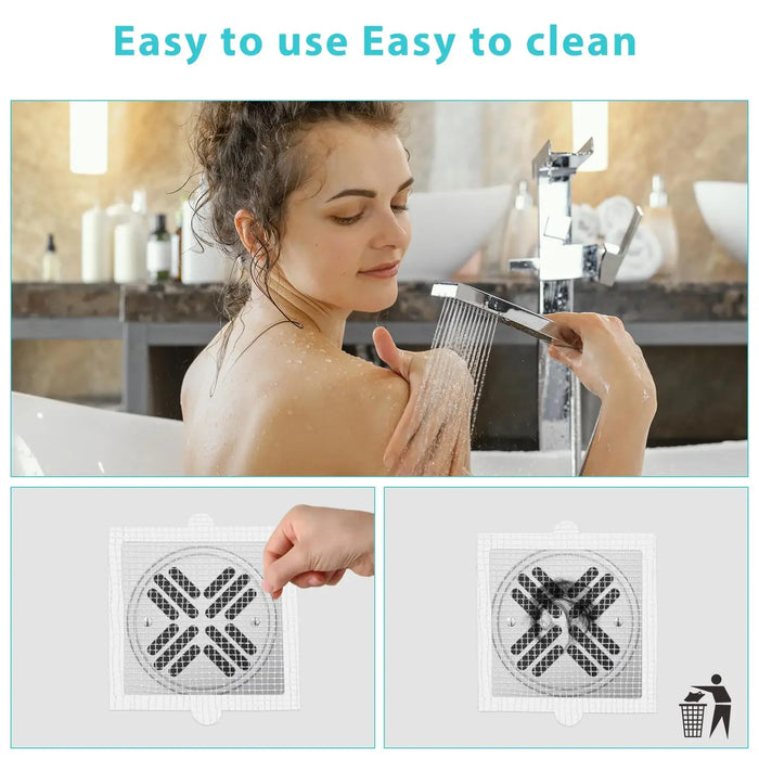 10-200 pezzi Patch di scarico a pavimento usa e getta Anti-intasamento filtro Patch bagno fogna raccoglitore di capelli cucina e bagno strumenti di intasamento