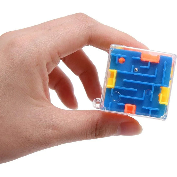 Mini 3D Maze Magic Cube Puzzle trasparente a sei lati Speed Cube Rolling Ball Cubes labirinto giocattoli per bambini giocattoli antistress