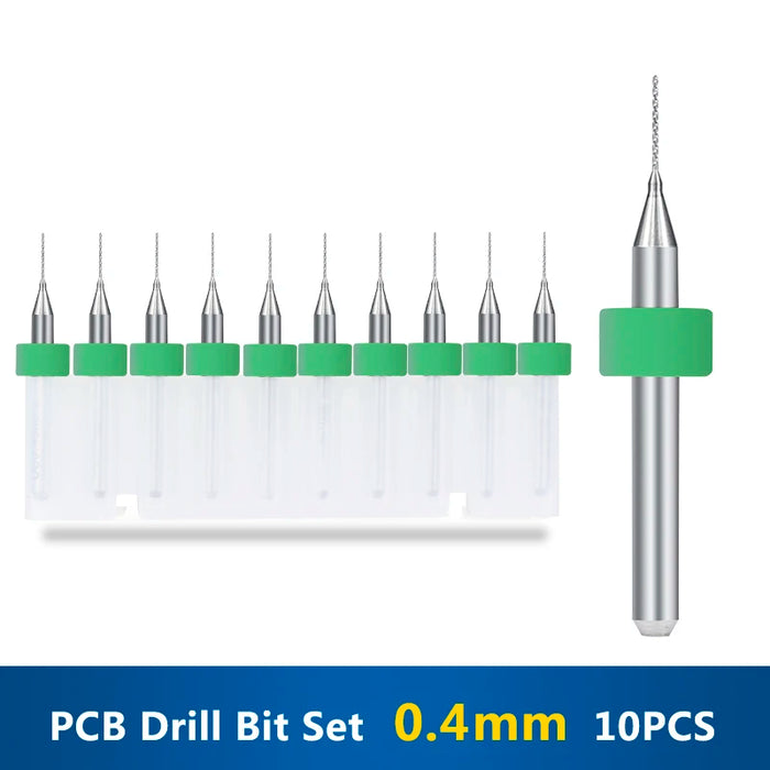 Carburo d'acciaio del tungsteno del Mini trapano del pwb di XCAN 10 pz/set 0.3mm-1.2mm per la macchina del tagliente di CNC del circuito di stampa