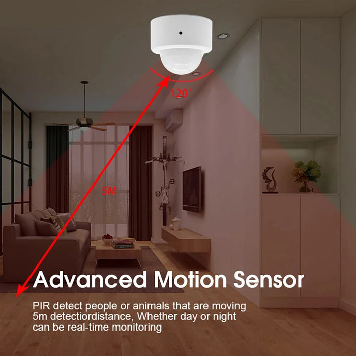 Tuya Zigbee sensore di movimento umano Smart Home Mini PIR sensore di movimento rilevatore a infrarossi sicurezza Smart Life funziona con il Gateway Alexa