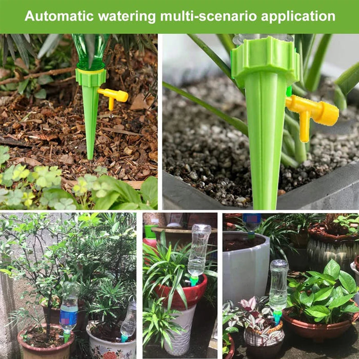 Sistema di irrigazione a goccia automatico Spike autoirrigante per piante da fiore dispositivo di gocciolatore automatico regolabile per giardino in serra