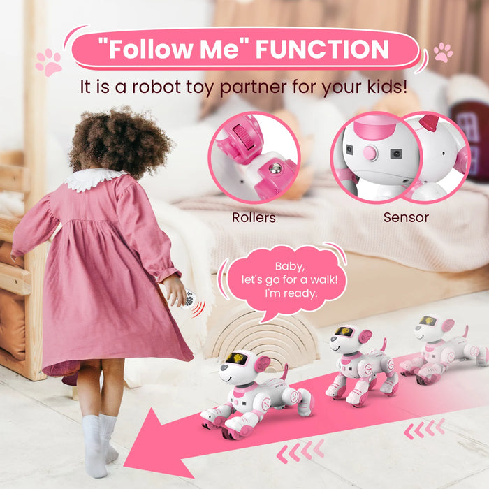 Telecomando Robot Dog programmabile Smart Interactive Stunt Robot Dog con funzione Touch canto danza Walking Smart Toy