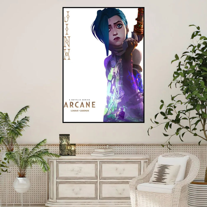 Arcane League of Legends Poster stampe Wall Sticker pittura camera da letto soggiorno decorazione ufficio casa autoadesivo