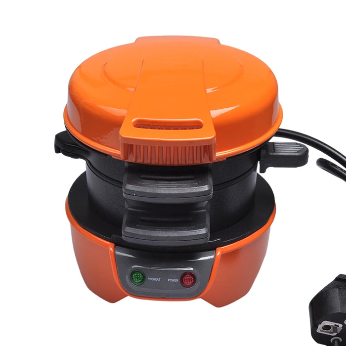 Macchina per panini per la colazione, tostapane multifunzione macchina per la cottura del pane, perfetta per muffin, cottura del pane, Mini waffle Maker 600W