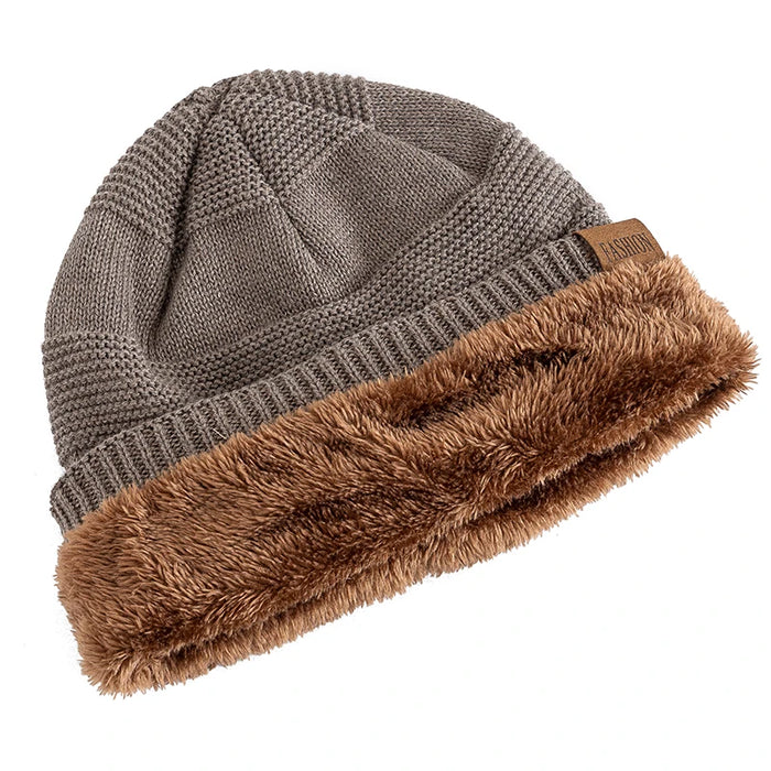 Nuovi cappelli invernali Slouchy Unisex aggiungono cappelli lavorati a maglia invernali foderati in pelliccia da uomo e da donna