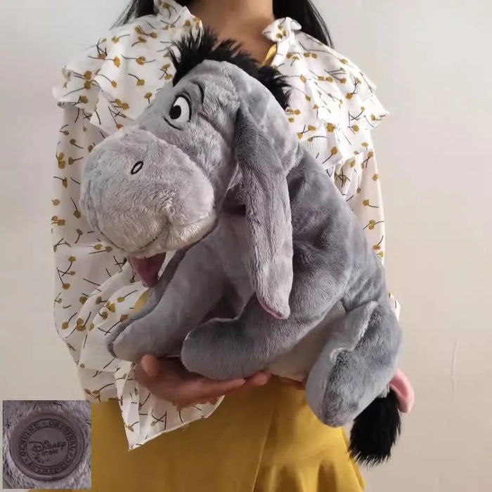 Spedizione gratuita 36cm 14 ''grigio Eeyore asino roba animale carino morbido peluche bambola compleanno collezione regalo per bambini