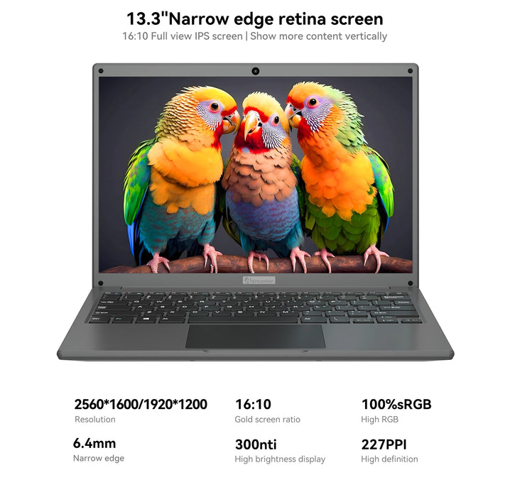 Adreamer LeoBook13 Laptop 8GB RAM 1TB SSD Notebook 13.3 pollici 2560 x1600 risoluzione Computer Intel Celeron N4020 nave dagli stati uniti