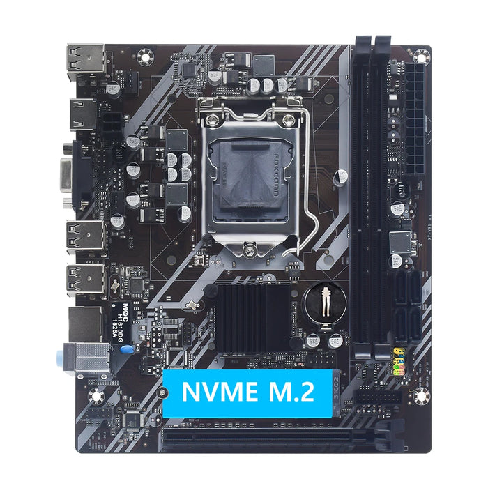 MUCAI H61 scheda madre LGA 1155 Kit compatibile con Intel Core cpu 2a e 3a generazione supporta M.2 NVME SDD