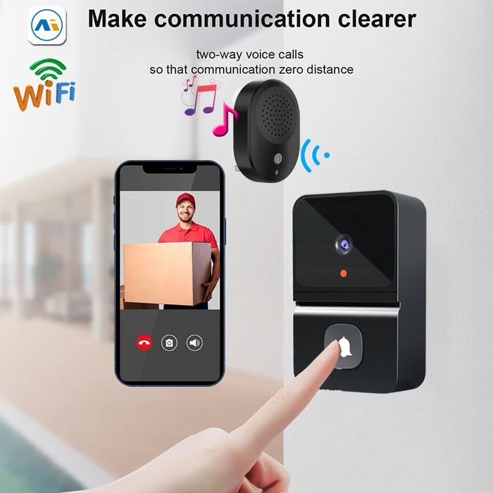 Campanello wireless intelligente Campanello di benvenuto per la casa Campanello per porta intelligente remoto impermeabile da 300 m Spina UE UK US opzionale