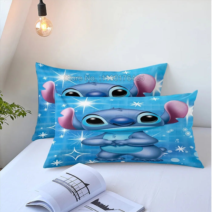 Hot Lilo Stitch Bedding Set ragazzi ragazze decorare camera da letto Twin Full Queen King Size copripiumino federe per regali per bambini