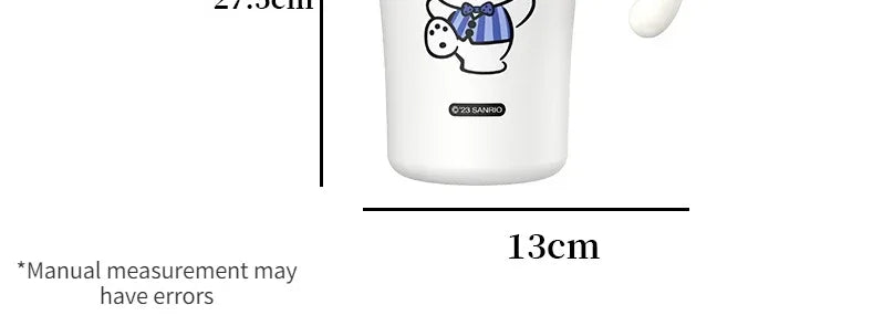 MINISO Sanrio Kuromi Water Cup My Melody Kuromi Anime Series Cute Straw Cup High-look Cinnamoroll regalo per ragazza di grande capacità