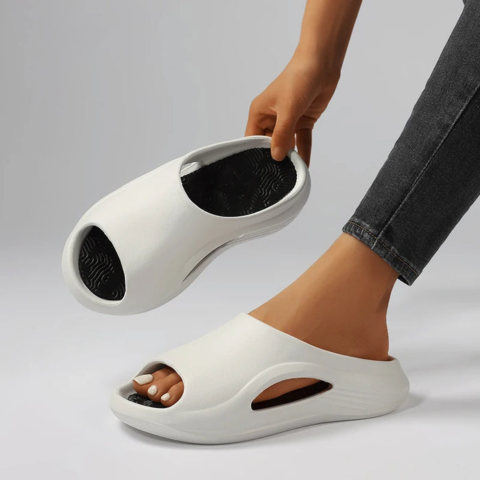 Nuove pantofole sportive da donna estive all'aperto comodi sandali da spiaggia antiscivolo donna suola spessa piattaforma EVA infradito Plus Size