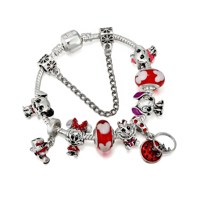 925 argento Disney 100th Princess Pumpkin Cart Mickey Minnie Dumbo Charm Stitch Beads Fit Original Pandora bracciali gioielli fai da te