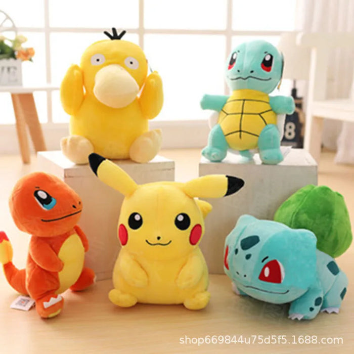 20cm Pokemon farcito peluche Kawaii Pikachu Raichu Jenny Turtle Anime Doll bambini compleanno regalo di natale