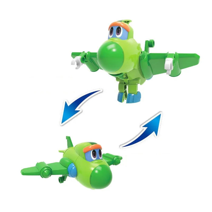 Il più nuovo Min Gogo Dino ABS Deformazione Auto/Aereo Action Figures REX/PING/VIKI/TOMO Trasformazione Dinosauro giocattoli per I Bambini Regalo