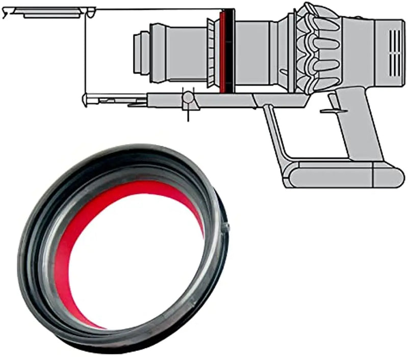 Coperchio dell'anello di tenuta fisso superiore del bidone della polvere per Dyson V10 V11 V15 SV14 SV15 SV22 secchio della polvere dell'aspirapolvere/parte di ricambio della tazza della sporcizia