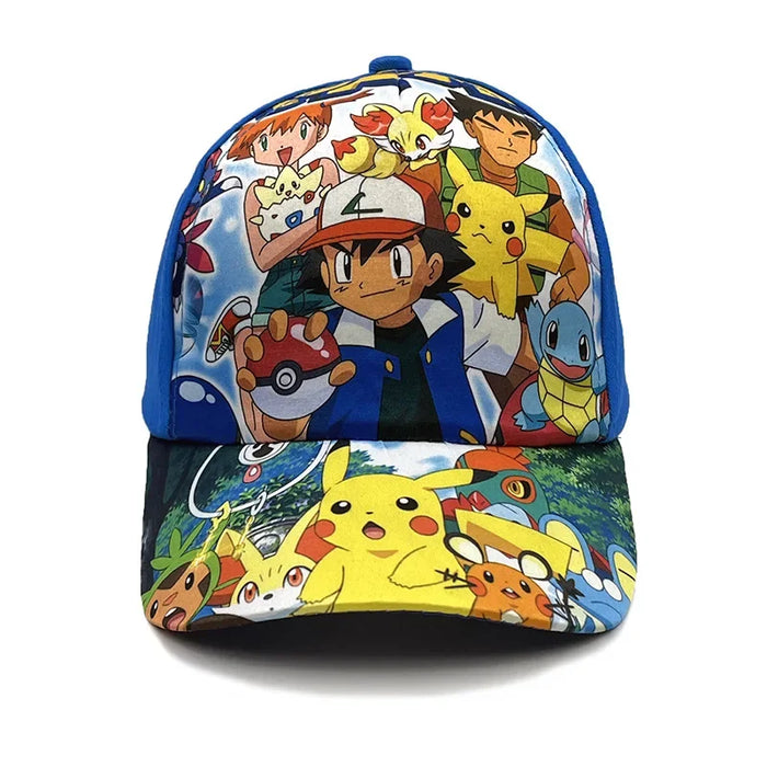 Paw Patrol Pokemon Cartoon Pikachu personaggio sport all'aria aperta cappello per bambini carino confortevole berretti da Baseball protezione solare Cap Party Gift Toy