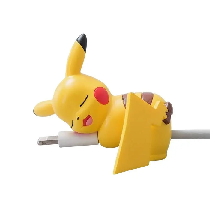 Pokemon Pikachu cavo dati manicotto protettivo moda cartoni animati figura fibbia cavo di ricarica Usb filo morso copertura protettiva giocattoli