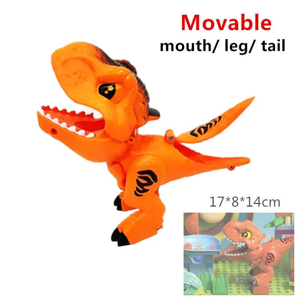 Marble Race Run Big Building Blocks Crazy Rolling Ball scivolo compatibile Dinosaur Tunnel Animal Bricks Parts accessorio giocattoli per bambini