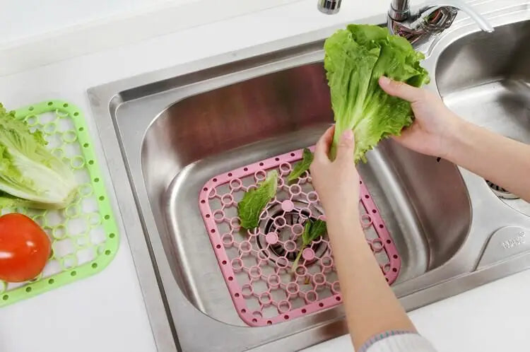 Tappetino filtro lavello multifunzione per lavello scolapiatti scolapiatti tappetino isolante per bagno di casa e cucina bianco verde rosa