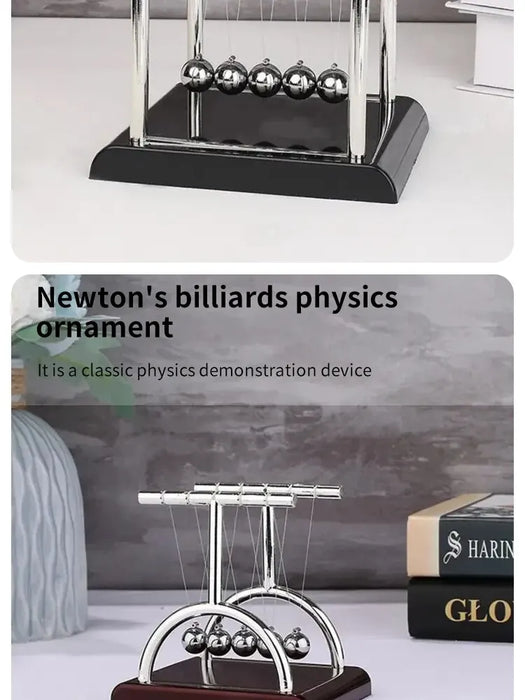 La culla di Newton Balance Steel Ball materiale didattico fisica scienza pendolo giocattoli Desktop regali antistress decorazione della casa