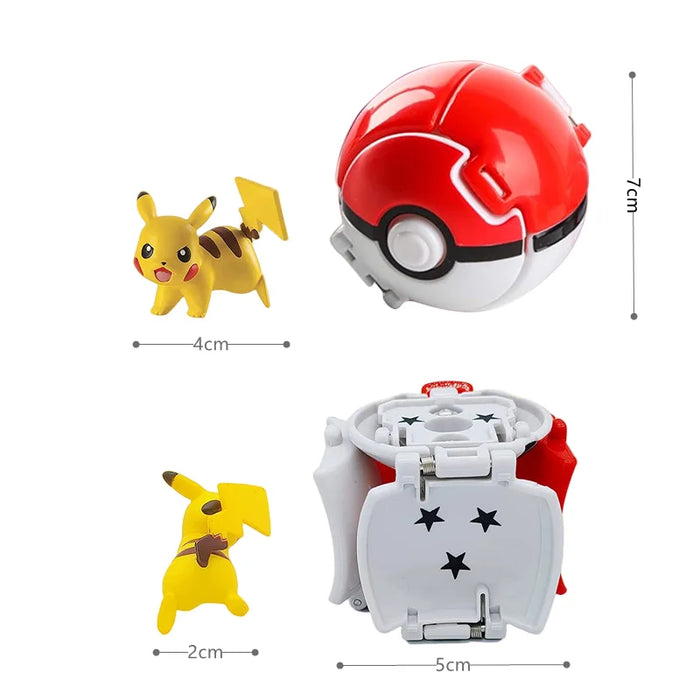 Pokemon Elf Ball Pokeball Anime Figure Cartoons Pikachu Charizard Piplup Kyogre Pocket Monster Pet Anime Action Model Toy Gifts