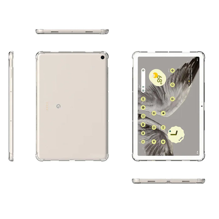 Per Google Pixel Tablet Case 2023 Air-bags trasparente Silicone morbido TPU protezione antiurto Capa Fundas Shell Skin