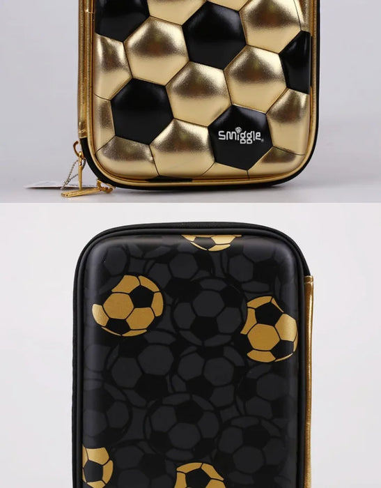 Smiggle Gold Football 18th Anniversary borsa da scuola per studenti borsa da pranzo borsa a matita tazza d'acqua zaino Anime regalo