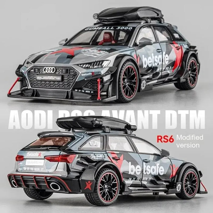 1:24 RS6 Racing modello di auto in lega pressofusa-articolo da collezione alla moda, regalo perfetto per fidanzato, da collezione da esposizione