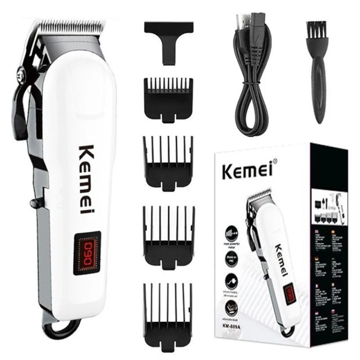 Kemei Tagliacapelli professionale tagliacapelli senza fili barba per uomo kit taglio capelli elettrico macchina per taglio capelli ricaricabile