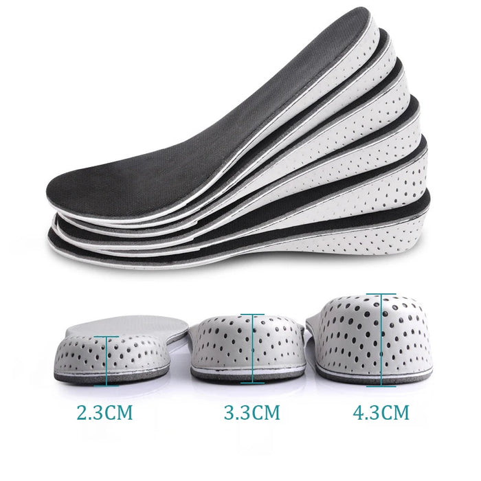 1 paio di soletta rigida e traspirante in Memory Foam per aumentare l'altezza inserti per il sollevamento del tallone copriscarpe solette per scarpe solette per ascensore per Unisex