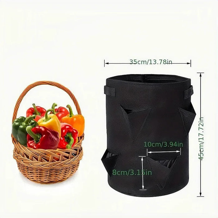 Borsa per la coltivazione della fragola primaverile borsa per la semina delle verdure Grow Pot Plant 5/7/10Gal Grow Bag Garden Terrace Multi-mouth Container Bags