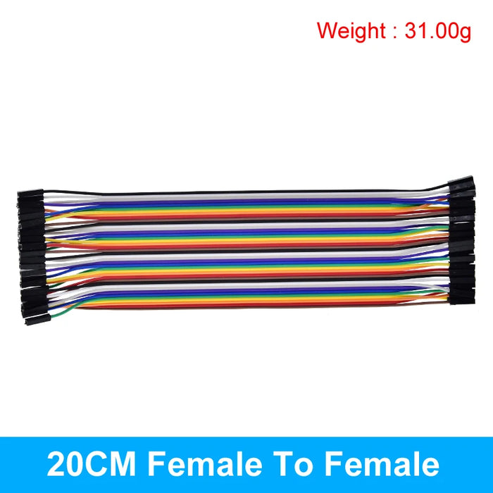 TZT Dupont Linea 10CM 20CM 30CM 40Pin Maschio a Maschio + Maschio a Femmina e Femmina a Femmina Jumper Wire Dupont Cavo per Arduino