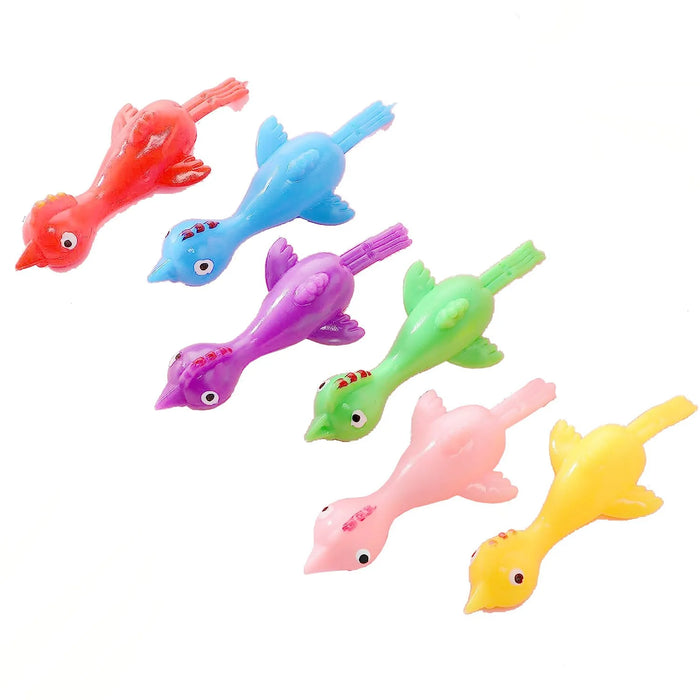 20 pezzi colorati fionda pollo gomma Flicking per espulsione tacchino Flingers giocattoli per bambini festa di compleanno bomboniere premi scolastici