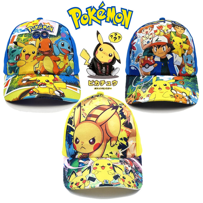 Paw Patrol Pokemon Cartoon Pikachu personaggio sport all'aria aperta cappello per bambini carino confortevole berretti da Baseball protezione solare Cap Party Gift Toy