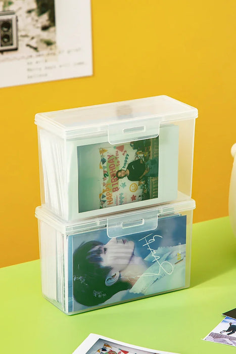 1 pz titolare della carta trasparente Idol Kpop Albumes Photo Storage photocard piccola collezione di carte Organizer Box Case Container