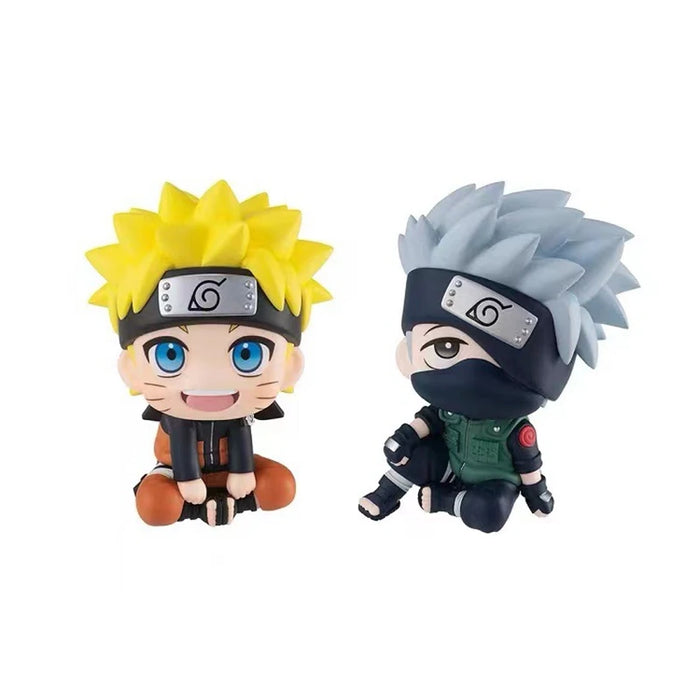 9cm Naruto Anime Figure Naruto Kakashi Action Figure Q versione Kawaii Sasuke Itachi Figurine Car Decoration Collection Model Toy