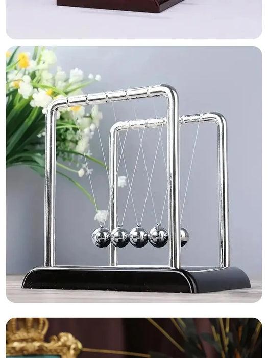 La culla di Newton Balance Steel Ball materiale didattico fisica scienza pendolo giocattoli Desktop regali antistress decorazione della casa